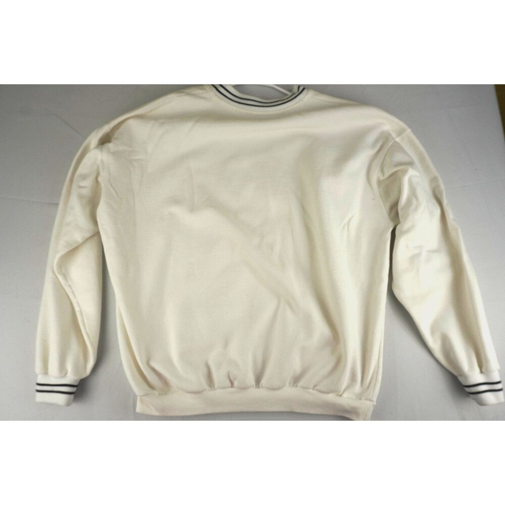 Nike Vintage Center Swoosh Logo Mens XXL White Ribbed Athletic Sweatshirt - Picture 9 of 9